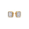 Load image into Gallery viewer, stud-earring-emerald-diamond-bezel-one-carat-in-yellow-gold-FD-EAR10516EM-1.00CT-NL-YG.jpg?v=1764054158