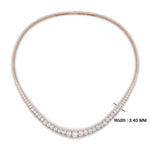 Load image into Gallery viewer, stunning-diamond-8-carat-tennis-necklace-set-in-FDNK11299RO-ANGLE1-8.00CT-NL-RG