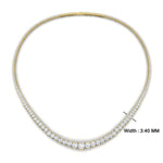Load image into Gallery viewer, stunning-diamond-8-carat-tennis-necklace-set-in-FDNK11299RO-ANGLE1-8.00CT-NL-YG