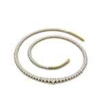 Load image into Gallery viewer, stunning-diamond-8-carat-tennis-necklace-set-in-FDNK11299RO-ANGLE1-8.00CT-NL-YG