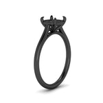 Load image into Gallery viewer, stunning-solitaire-semi-mount-ring-in-black-gold-FD11296SMRANGLE2-NL-BG