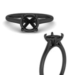 Load image into Gallery viewer, stunning-solitaire-semi-mount-ring-in-black-gold-FD11296SMRANGLE3-NL-BG