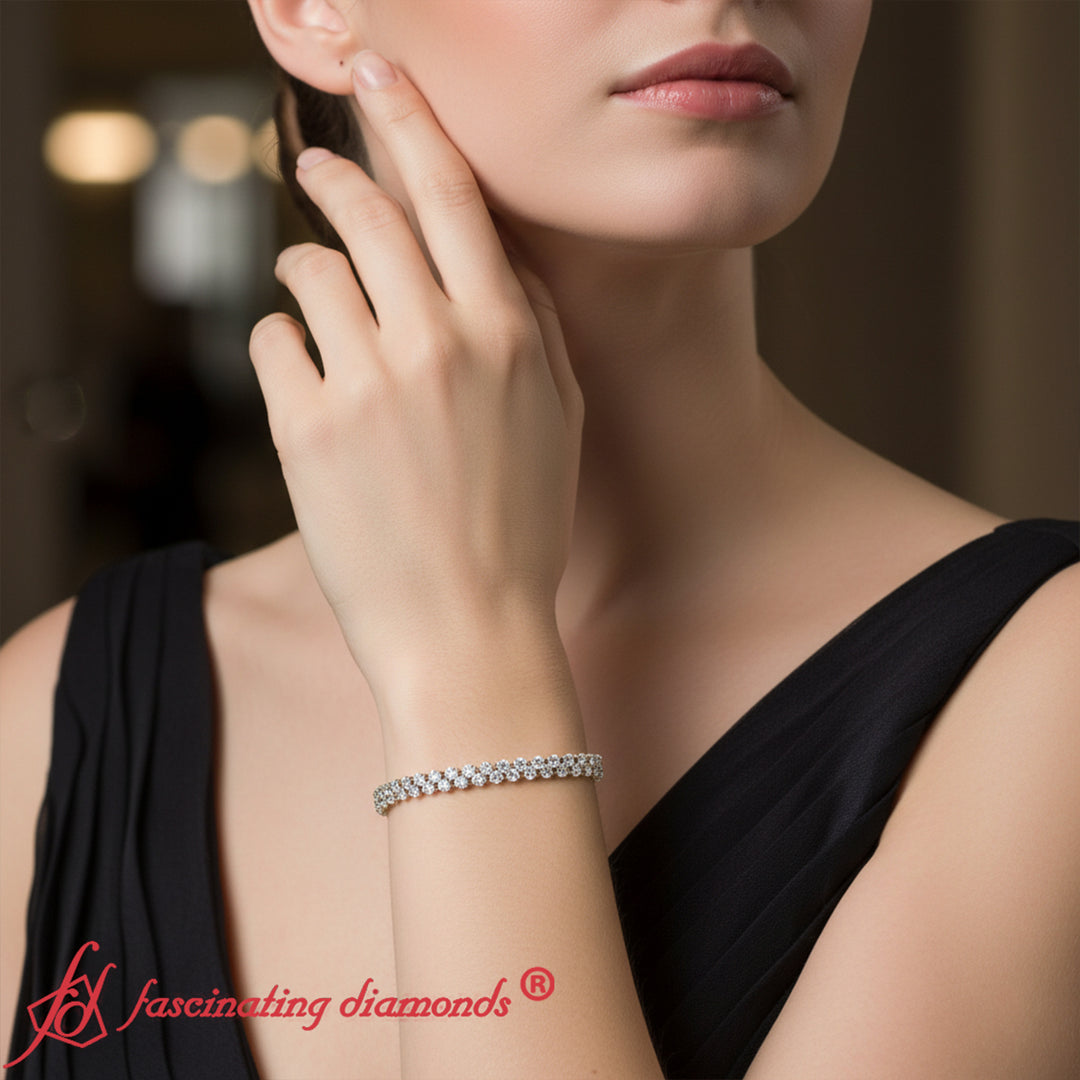 stunning-two-row-tennis-bracelet-yellow-gold-fdbrc8743-model