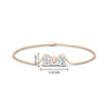 Load image into Gallery viewer, stylish-bow-diamond-chain-bracelet-in-rose-gold-fdbrc8336angle1-nl-rg-hw