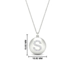 Load image into Gallery viewer, Initial Diamond Disc Pendant
