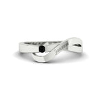 Load image into Gallery viewer, swirl-black-diamond-love-mens-wedding-band-in-white-gold-FDM11159GBLACK-NL-WG
