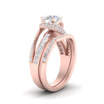 Load image into Gallery viewer, swirl-bridal-set-round-halo-diamond-with-baguette-in-FD10355ROANGLE3-NL-RG

