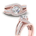 Load image into Gallery viewer, swirl-bridal-set-round-halo-diamond-with-baguette-in-FD10355ROANGLE3-NL-RG
