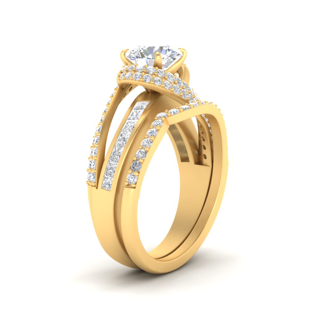 swirl-bridal-set-round-halo-diamond-with-baguette-in-FD10355ROANGLE3-NL-YG