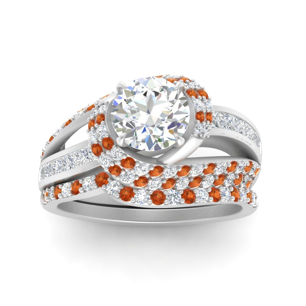swirl-bridal-set-round-halo-orange-sapphire-with-baguette-in-FD10355ROGSAORANGLE3-NL-WG