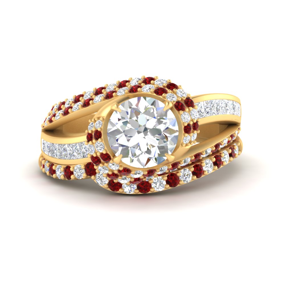 swirl-bridal-set-round-halo-ruby-with-baguette-in-FD10355ROGRUDRANGLE3-NL-YG