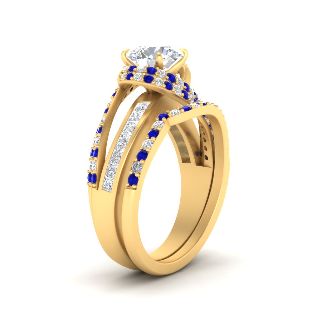 swirl-bridal-set-round-halo-sapphire-with-baguette-in-FD10355ROGSABLANGLE3-NL-YG