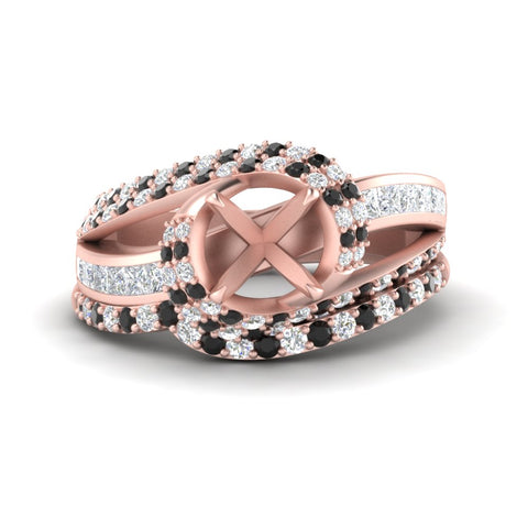 swirl-bridal-set-semi-mount-halo-black-diamond-with-baguette-in-FD10355SMGBLACKANGLE3-NL-RG