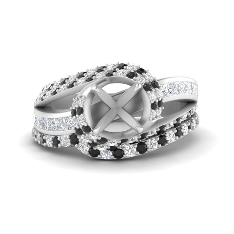 swirl-bridal-set-semi-mount-halo-black-diamond-with-baguette-in-FD10355SMGBLACKANGLE3-NL-WG