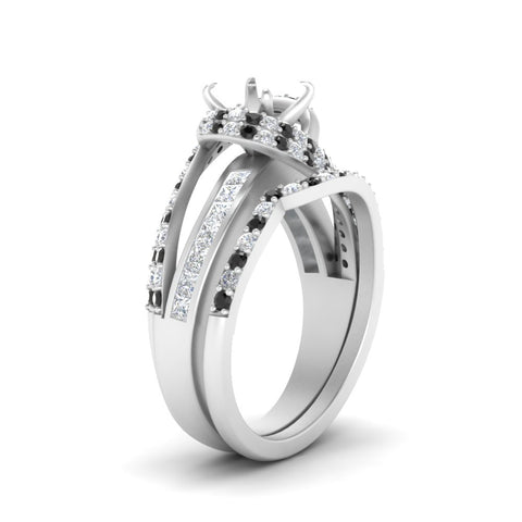 swirl-bridal-set-semi-mount-halo-black-diamond-with-baguette-in-FD10355SMGBLACKANGLE3-NL-WG