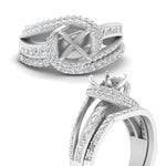 Load image into Gallery viewer, swirl-bridal-set-semi-mount-halo-diamond-with-baguette-in-FD10355SMANGLE3-NL-WG
