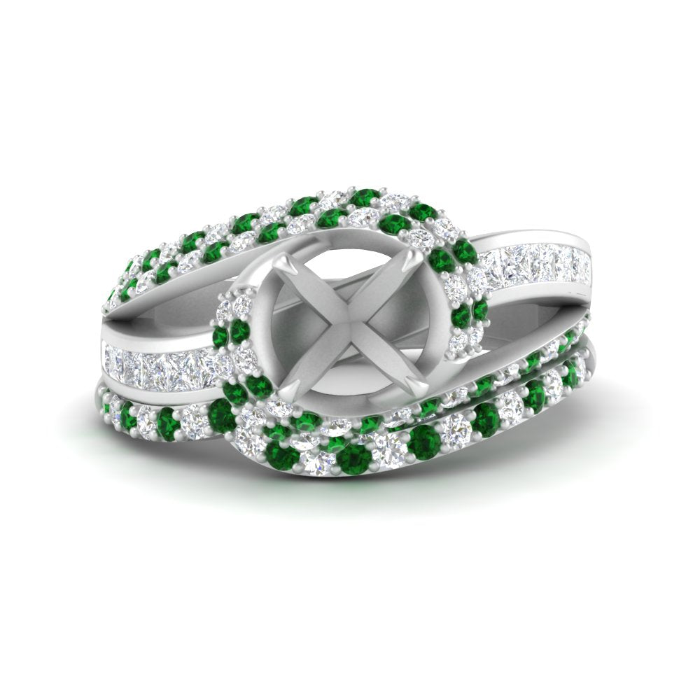 swirl-bridal-set-semi-mount-halo-emerald-with-baguette-in-FD10355SMGEMGRANGLE3-NL-WG