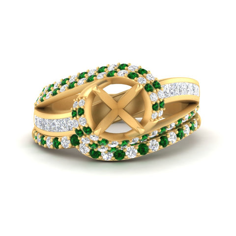 swirl-bridal-set-semi-mount-halo-emerald-with-baguette-in-FD10355SMGEMGRANGLE3-NL-YG