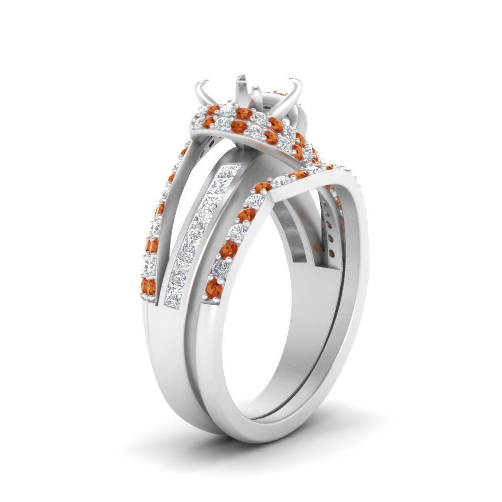 swirl-bridal-set-semi-mount-halo-orange-sapphire-with-baguette-in-FD10355SMGSAORANGLE3-NL-WG
