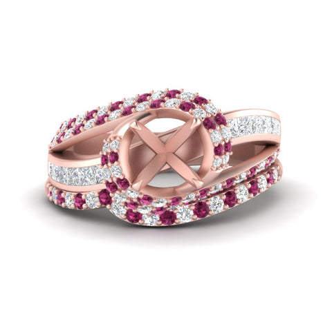 swirl-bridal-set-semi-mount-halo-pink-sapphire-with-baguette-in-FD10355SMGSADRPIANGLE3-NL-RG