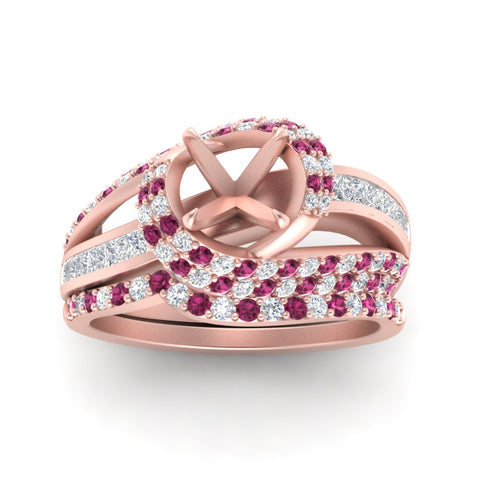 swirl-bridal-set-semi-mount-halo-pink-sapphire-with-baguette-in-FD10355SMGSADRPIANGLE3-NL-RG