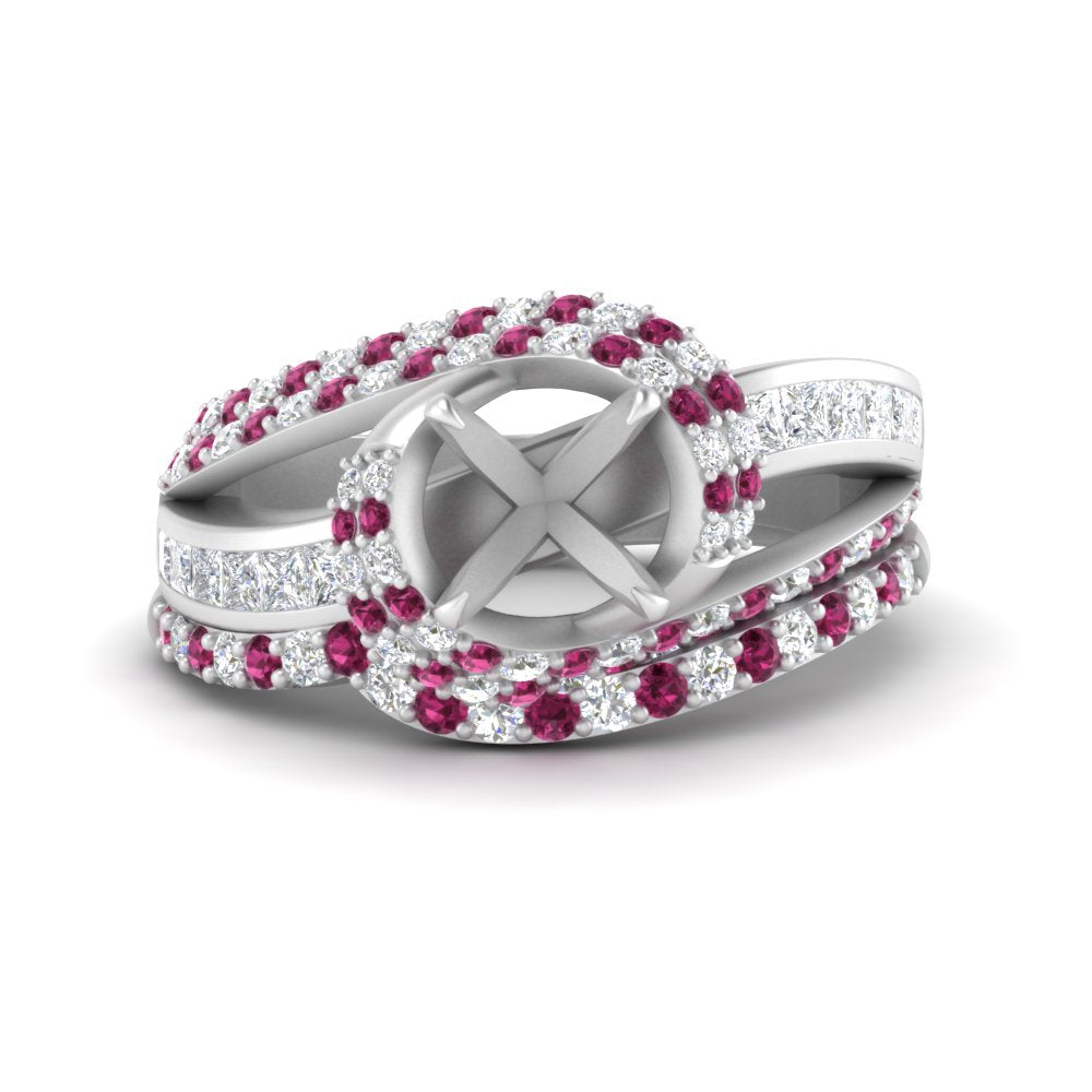 swirl-bridal-set-semi-mount-halo-pink-sapphire-with-baguette-in-FD10355SMGSADRPIANGLE3-NL-WG