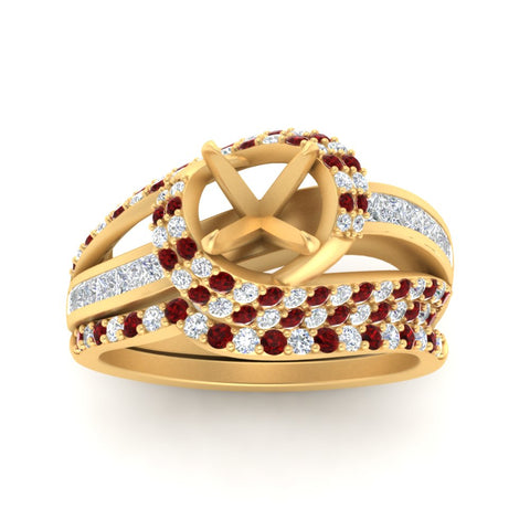 swirl-bridal-set-semi-mount-halo-ruby-with-baguette-in-FD10355SMGRUDRANGLE3-NL-YG