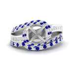 Load image into Gallery viewer, swirl-bridal-set-semi-mount-halo-sapphire-with-baguette-in-FD10355SMGSABLANGLE3-NL-WG
