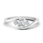 Load image into Gallery viewer, Swirl Bypass 3 Stone Ring
