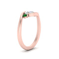 Thumbnail 42 - swirl-bypass-3-stone-emerald-engagement-ring-in-rose-gold-FD8896RORGEMGRANGLE2-NL-RG
