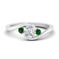 Thumbnail 19 - swirl-bypass-3-stone-emerald-engagement-ring-in-white-gold-FD8896RORGBEMGR-NL-WG