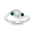Thumbnail 20 - swirl-bypass-3-stone-emerald-engagement-ring-in-white-gold-FD8896RORGEMGRANGLE5-NL-WG