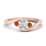 Load image into Gallery viewer, Swirl Bypass 3 Stone Ring
