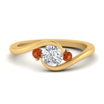 Load image into Gallery viewer, Swirl Bypass 3 Stone Ring
