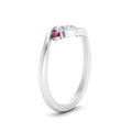 Thumbnail 15 - swirl-bypass-3-stone-pink-sapphire-engagement-ring-in-white-gold-FD8896RORGSADRPIANGLE2-NL-WG