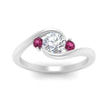 Thumbnail 14 - swirl-bypass-3-stone-pink-sapphire-engagement-ring-in-white-gold-FD8896RORGSADRPIANGLE5-NL-WG