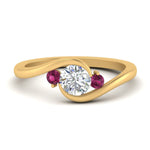 Load image into Gallery viewer, Swirl Bypass 3 Stone Ring
