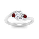 Load image into Gallery viewer, Swirl Bypass 3 Stone Ring
