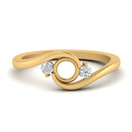 Load image into Gallery viewer, Swirl Bypass Semi Mount Engagement Ring
