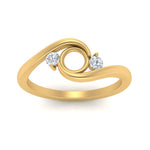 Load image into Gallery viewer, Swirl Bypass Semi Mount Engagement Ring
