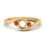 Load image into Gallery viewer, Swirl Bypass Semi Mount Engagement Ring
