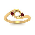 Load image into Gallery viewer, Swirl Bypass Semi Mount Engagement Ring
