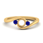 Load image into Gallery viewer, Swirl Bypass Semi Mount Engagement Ring
