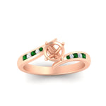 Load image into Gallery viewer, swirl-channel-set-diamond-semi-mount-emerald-wedding-ring-in-rose-gold-FDENS4028SMRGEMGRANGLE5-NL-RG.jpg?v=1754996223
