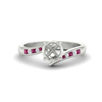 Load image into Gallery viewer, swirl-channel-set-diamond-semi-mount-pink-sapphire-wedding-ring-in-white-gold-FDENS4028SMRGSADRPI-NL-WG.jpg?v=1754996222
