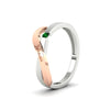 Load image into Gallery viewer, swirl-emerald-love-mens-wedding-band-in-rose-gold-FDM11159GEMGRANGLE2-NL-RG