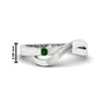 Load image into Gallery viewer, swirl-emerald-love-mens-wedding-band-in-white-gold-FDM11159GEMGR-NL-WG-HW