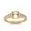 Load image into Gallery viewer, swirl-engraved-channel-accent-semi-mount-engagement-ring-in-FD122866SMR-NL-YG
