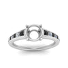 Load image into Gallery viewer, swirl-engraved-channel-accent-semi-mount-engagement-ring-with-black-diamond-in-FD122866SMRGBLACK-NL-WG