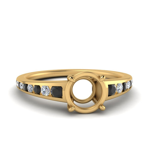 swirl-engraved-channel-accent-semi-mount-engagement-ring-with-black-diamond-in-FD122866SMRGBLACK-NL-YG